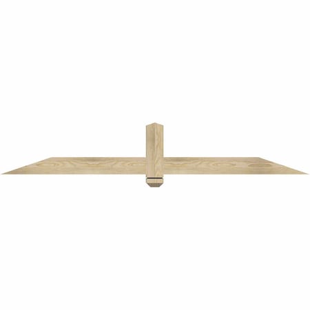 Ekena Millwork Eugene Rough Sawn Timber Gable Bracket, Douglas Fir, 72"W x 12"H x 4"D x 4"F, 4/12 Pitch GBW072X12X0404EUG00RDF